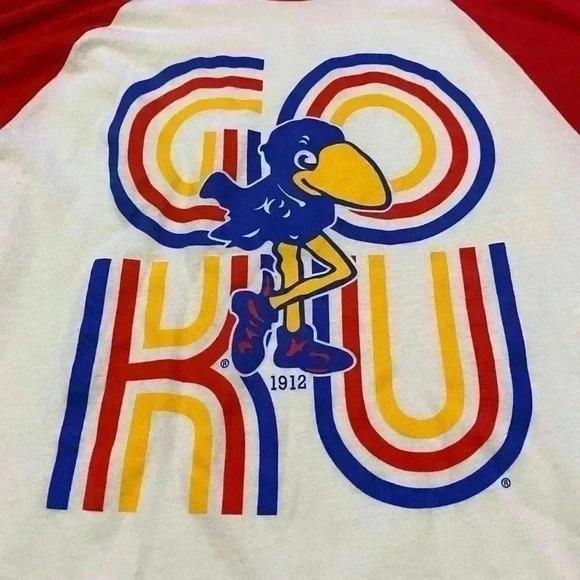 Kansas Jayhawks 1912 Jayhawk long sleeve women’s shirt size Small - Picture 3 of 4